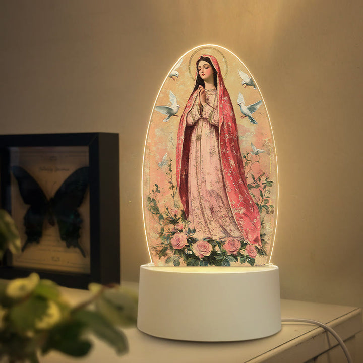 Christianartworkshop Elegante Nachtleuchte mit Jungfrau Maria in verschiedenen Stilen: Göttliche Gnade und stilvolles Wohnambiente - ICH - image 8