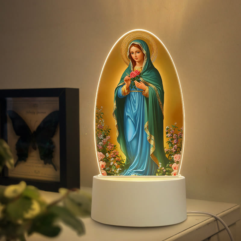 Christianartworkshop Elegante Nachtleuchte mit Jungfrau Maria in verschiedenen Stilen: Göttliche Gnade und stilvolles Wohnambiente - D - image 3