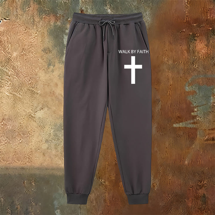 Christianartworkshop Revival Streetwear Walk by Faith Jogginghose: Kreuz am Bein - image 22