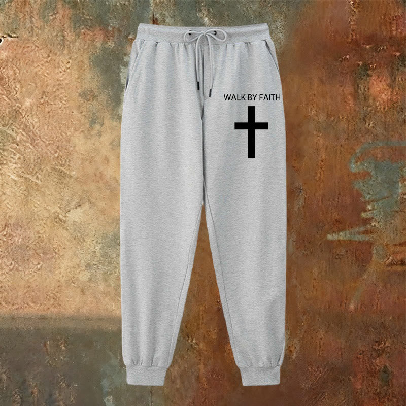 Christianartworkshop Revival Streetwear Walk by Faith Jogginghose: Kreuz am Bein - image 10
