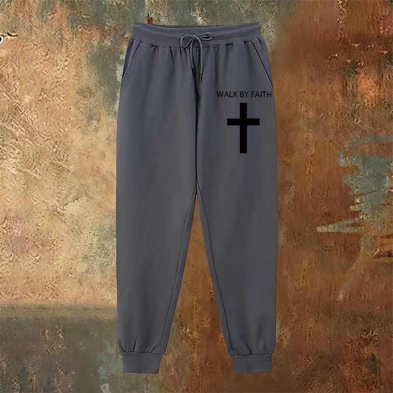 Christianartworkshop Revival Streetwear Walk by Faith Jogginghose: Kreuz am Bein - image 15