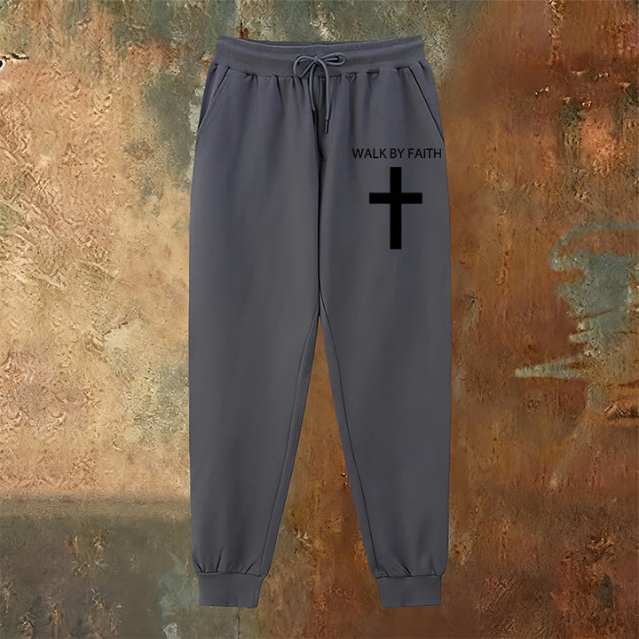Christianartworkshop Revival Streetwear Walk by Faith Jogginghose: Kreuz am Bein - image 15