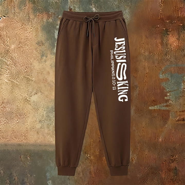 Christianartworkshop Worship & Street Jesus Is King Scripture Sweatpants: Kingdom Street Limited - image 19