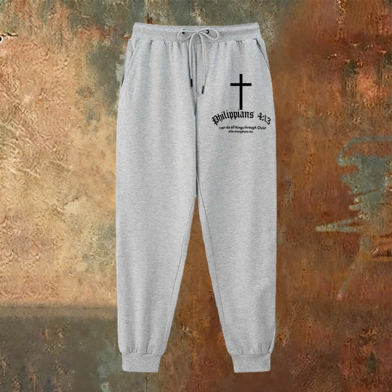 Christianartworkshop Philipper 4,13 Bibeltext: Jogginghose: Alles durch Christus - image 14