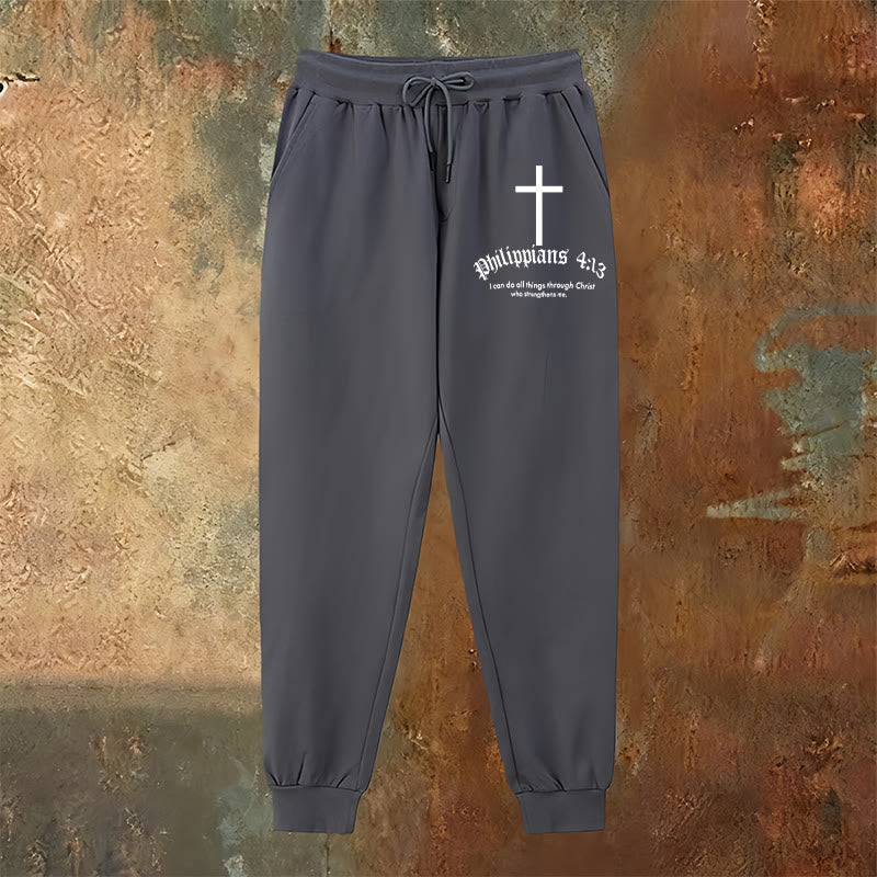 Christianartworkshop Philipper 4,13 Bibeltext: Jogginghose: Alles durch Christus - image 18
