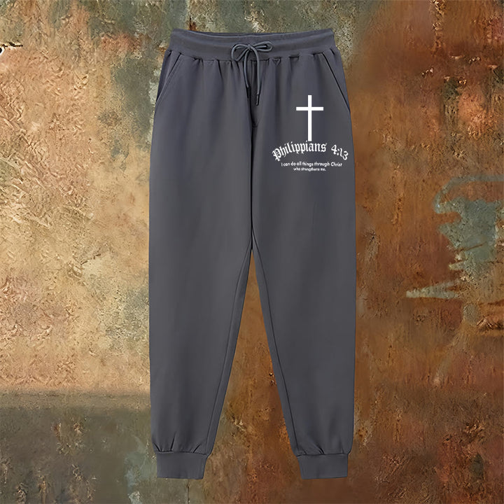 Christianartworkshop Philipper 4,13 Bibeltext: Jogginghose: Alles durch Christus - image 18