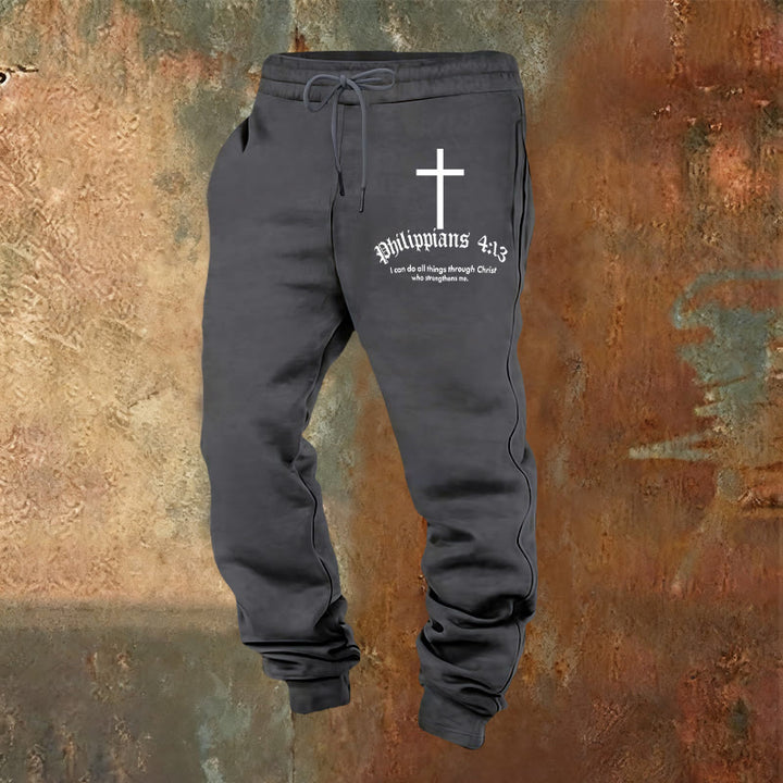 Christianartworkshop Philipper 4,13 Bibeltext: Jogginghose: Alles durch Christus - image 17