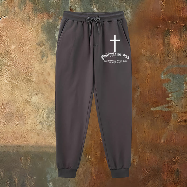 Christianartworkshop Philipper 4,13 Bibeltext: Jogginghose: Alles durch Christus - image 22