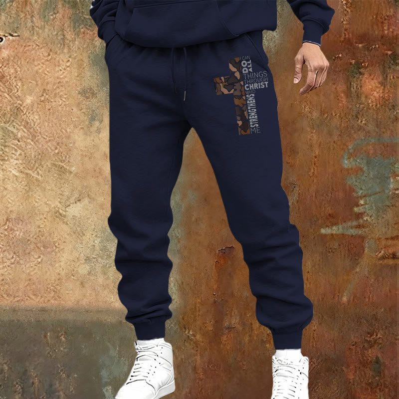 Christianartworkshop Jünger-Edition Philipper 4:13 Stärke Camo Kreuz Jogginghose - image 9