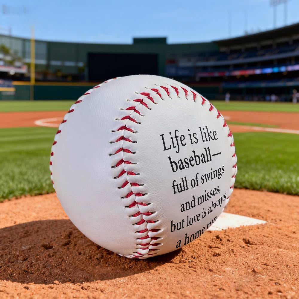 Christianartworkshop Spirituelle Ermutigung Baseball: Die Höhen und Tiefen des Lebens, der Homerun der Liebe Geschenk - image 2