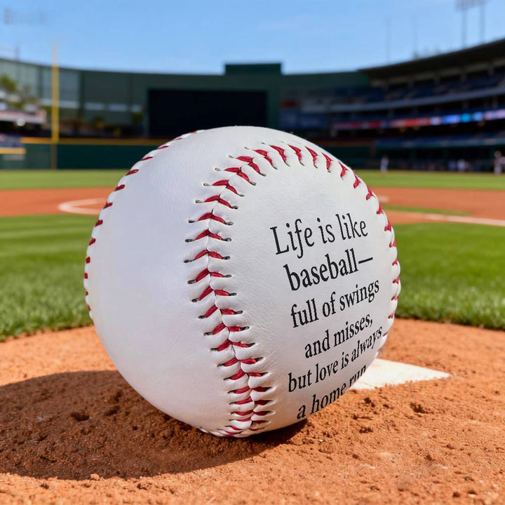 Christianartworkshop Spirituelle Ermutigung Baseball: Die Höhen und Tiefen des Lebens, der Homerun der Liebe Geschenk - image 2