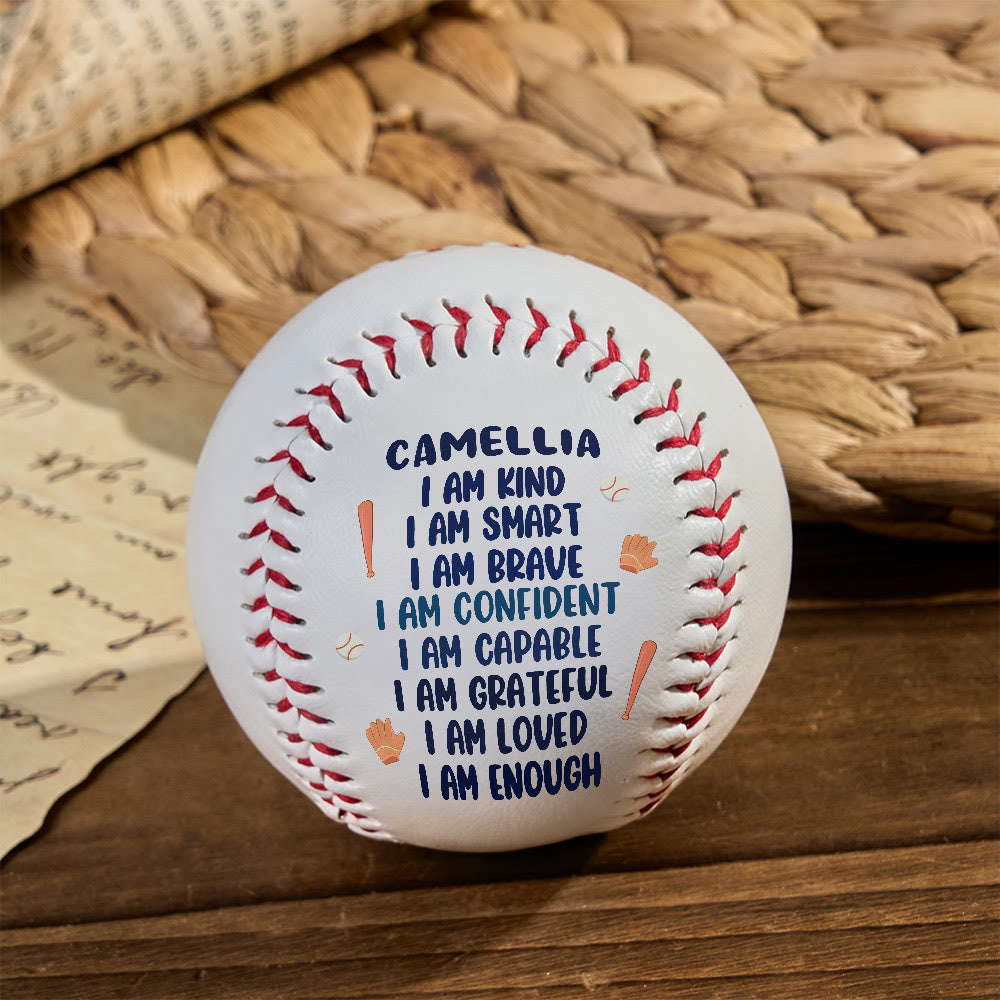 Christianartworkshop Divine Worth Baseball: Individueller Name & Ich-bin-Affirmationen für eine von Gott gegebene Identität - image 2