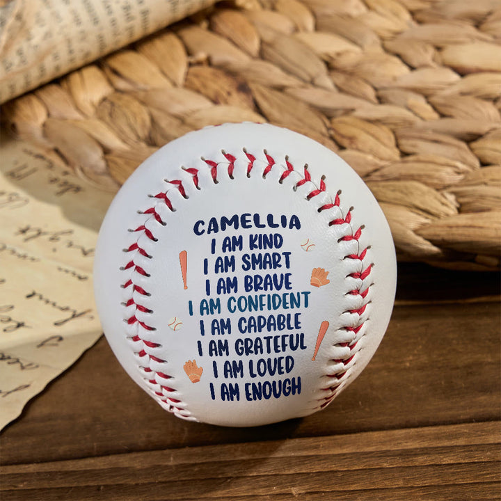 Christianartworkshop Divine Worth Baseball: Individueller Name & Ich-bin-Affirmationen für eine von Gott gegebene Identität - image 2