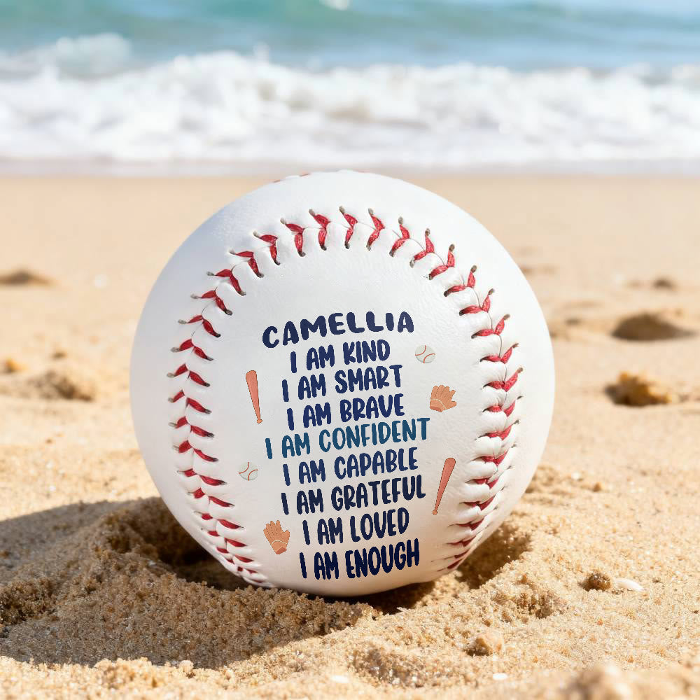 Christianartworkshop Divine Worth Baseball: Individueller Name & Ich-bin-Affirmationen für eine von Gott gegebene Identität - image 3