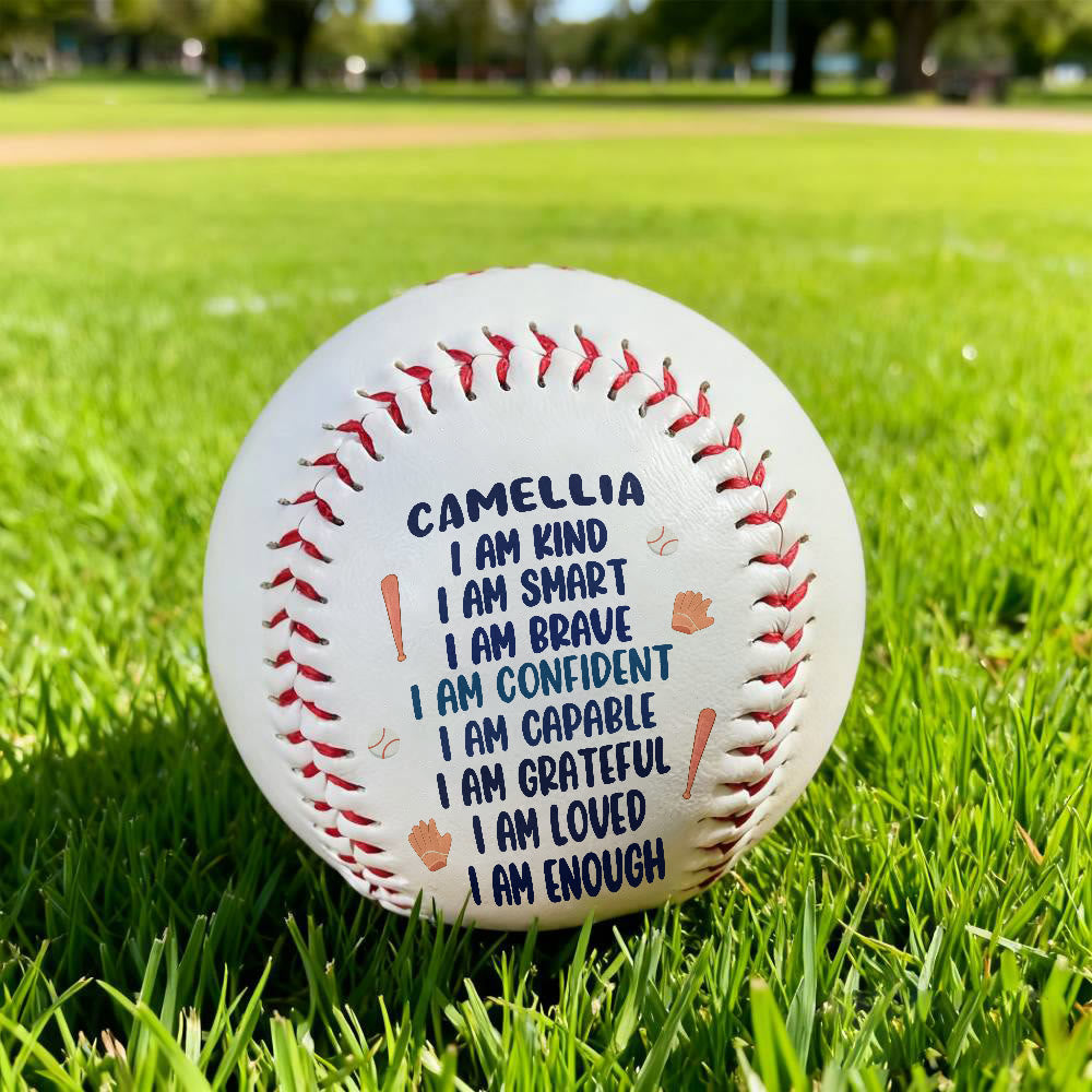 Christianartworkshop Divine Worth Baseball: Individueller Name & Ich-bin-Affirmationen für eine von Gott gegebene Identität - image 5