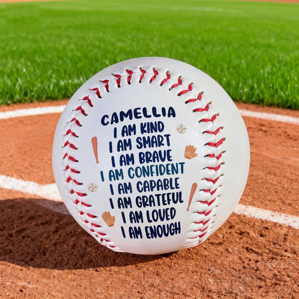 Christianartworkshop Divine Worth Baseball: Individueller Name & Ich-bin-Affirmationen für eine von Gott gegebene Identität - image 4