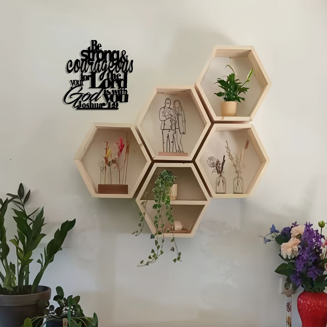 Christianartworkshop „Sei stark und mutig“ – Metall-Wanddeko: Bibelvers Josua 1,9 - image 5