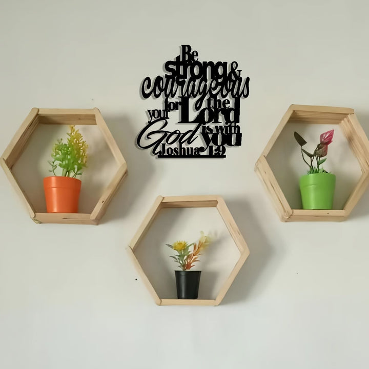 Christianartworkshop „Sei stark und mutig“ – Metall-Wanddeko: Bibelvers Josua 1,9 - image 4