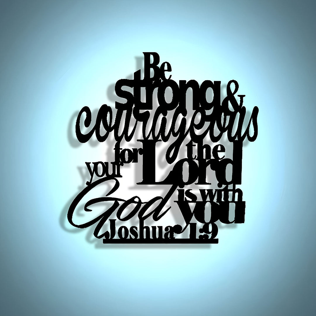 Christianartworkshop „Sei stark und mutig“ – Metall-Wanddeko: Bibelvers Josua 1,9 - image 10