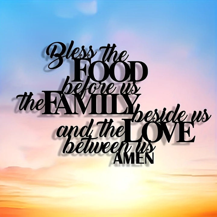 Christianartworkshop „Segne die Speise vor uns“ – Metall-Wanddeko: Perfekte Esszimmerdekoration - image 7