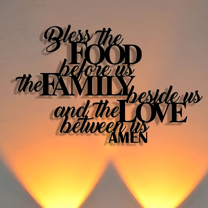 Christianartworkshop „Segne die Speise vor uns“ – Metall-Wanddeko: Perfekte Esszimmerdekoration - image 6