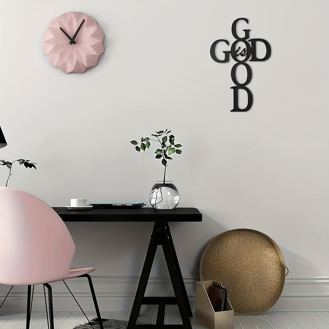 Christianartworkshop „Gott ist gut“ – Wanddeko aus Metall: Schlichtes, aber ausdrucksstarkes Glaubensschild - image 7