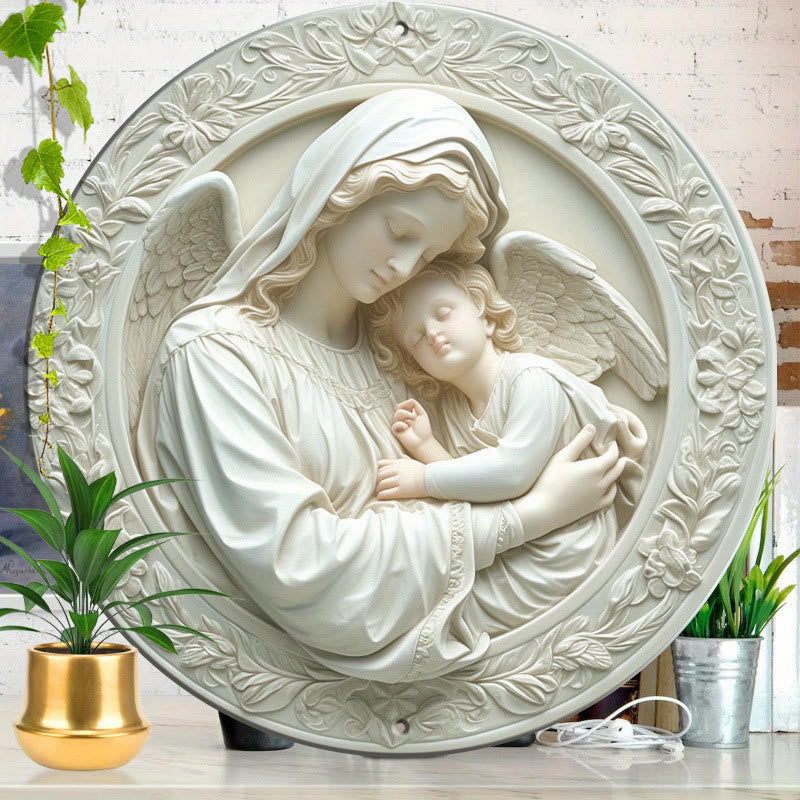 Christliche Kunstwerkstatt: Hängende Ornamente mit Geschichten zur Heiligen Familie: Erzählende Dekoration zum Thema Glaube und Tradition - Heilige Familie-3 - image 2