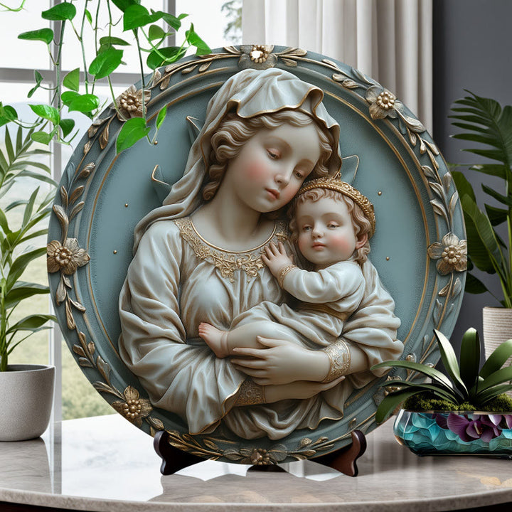 Christliche Kunstwerkstatt: Hängende Ornamente mit Geschichten zur Heiligen Familie: Erzählende Dekoration zum Thema Glaube und Tradition - Heilige Familie-4 - image 3