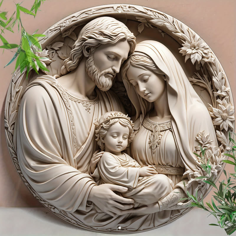 Christliche Kunstwerkstatt: Hängende Ornamente mit Geschichten zur Heiligen Familie: Erzählende Dekoration zum Thema Glaube und Tradition - Heilige Familie-5 - image 4