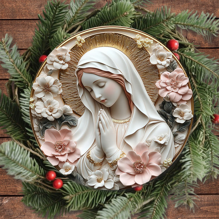Christianartworkshop Florale Kunst Heilige Familie Hängende Ornamente: Eine künstlerische Glaubensdekoration - Heilige Familie-5 - image 5
