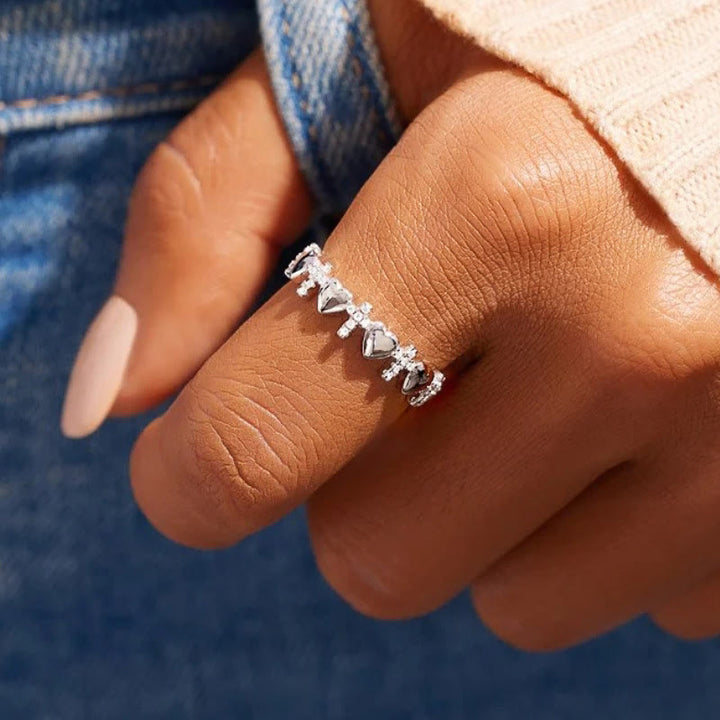 Christianartworkshop Herz- und Zirkon-Glaubensring: Minimalistische Eleganz mit spiritueller Bedeutung - image 1