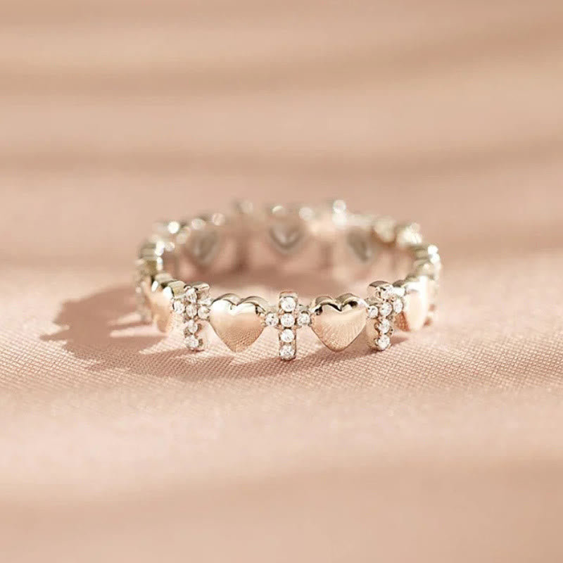 Christianartworkshop Herz- und Zirkon-Glaubensring: Minimalistische Eleganz mit spiritueller Bedeutung - image 3