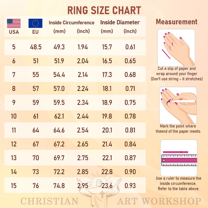 Christianartworkshop Herz- und Zirkon-Glaubensring: Minimalistische Eleganz mit spiritueller Bedeutung - image 7