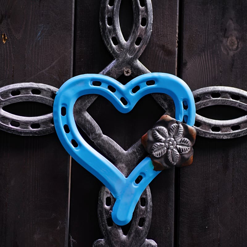 Christianartworkshop Hufeisenkreuz mit Herz als Wanddekoration: Liebe & Glaube für spirituelle Räume - image 6