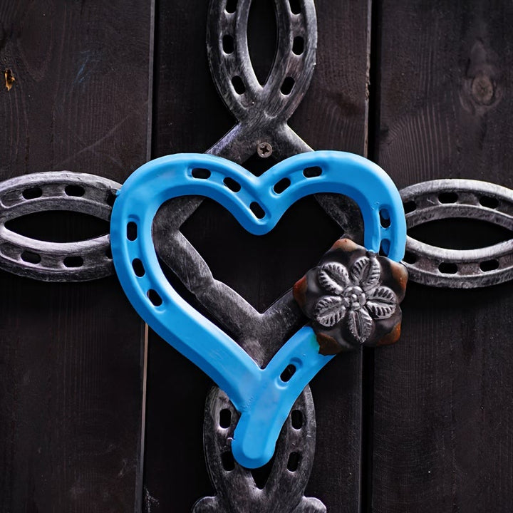 Christianartworkshop Hufeisenkreuz mit Herz als Wanddekoration: Liebe & Glaube für spirituelle Räume - image 6