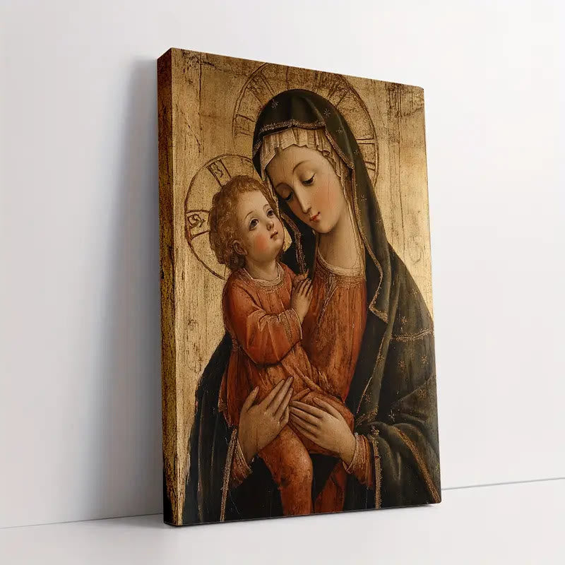 Christianartworkshop Kunstdrucke der Heiligen Madonna mit Kind: Himmlische Zärtlichkeit für besinnliche Orte - image 1