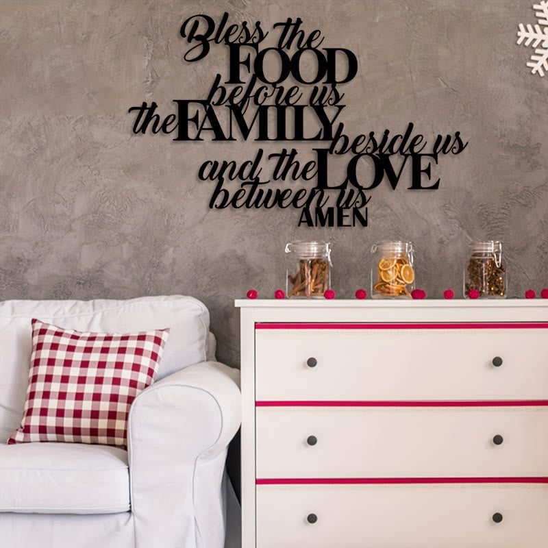 Christianartworkshop „Segne die Speise vor uns“ – Metall-Wanddeko: Perfekte Esszimmerdekoration - image 4