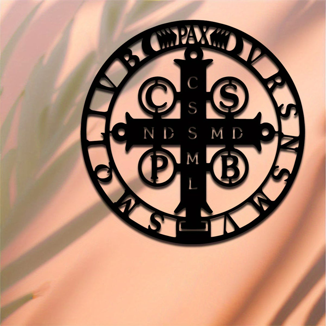 Christianartworkshop Künstlerische Wanddekoration aus Metall: St.-Benedikt-Kreuz – Stilvoller Glaube für Ihre Wände - image 7
