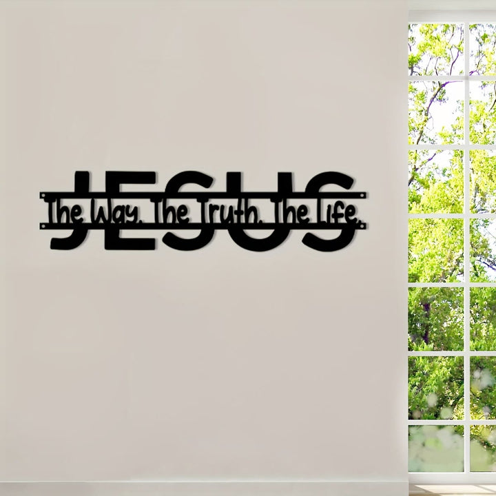 Christianartworkshop JESUS Der Weg Wahrheit Leben Metall-Wanddeko: Treue Führung & spirituelle Wahrheit - image 1