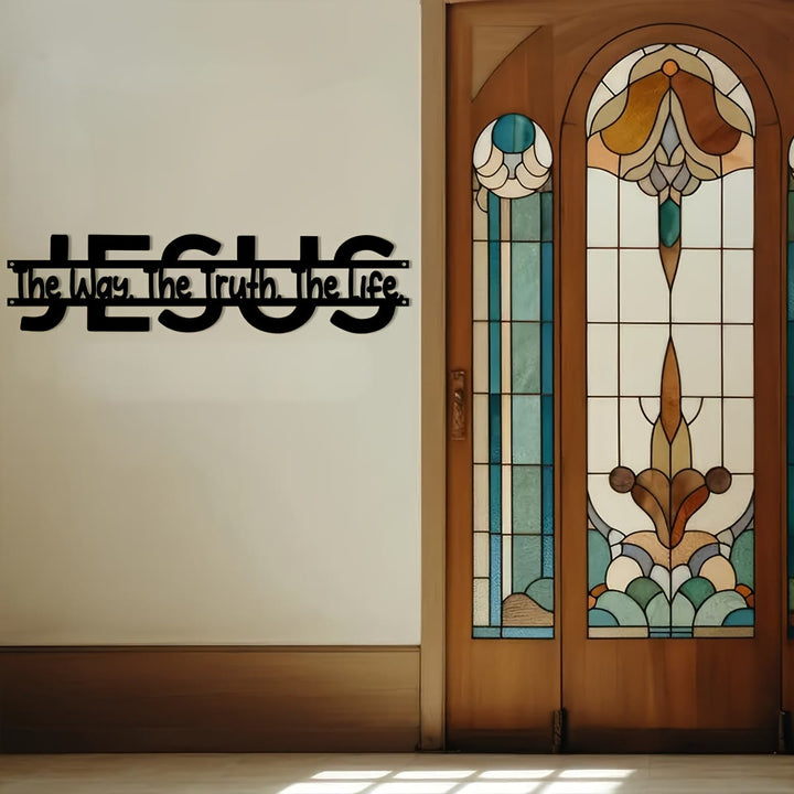 Christianartworkshop JESUS Der Weg Wahrheit Leben Metall-Wanddeko: Treue Führung & spirituelle Wahrheit - image 7