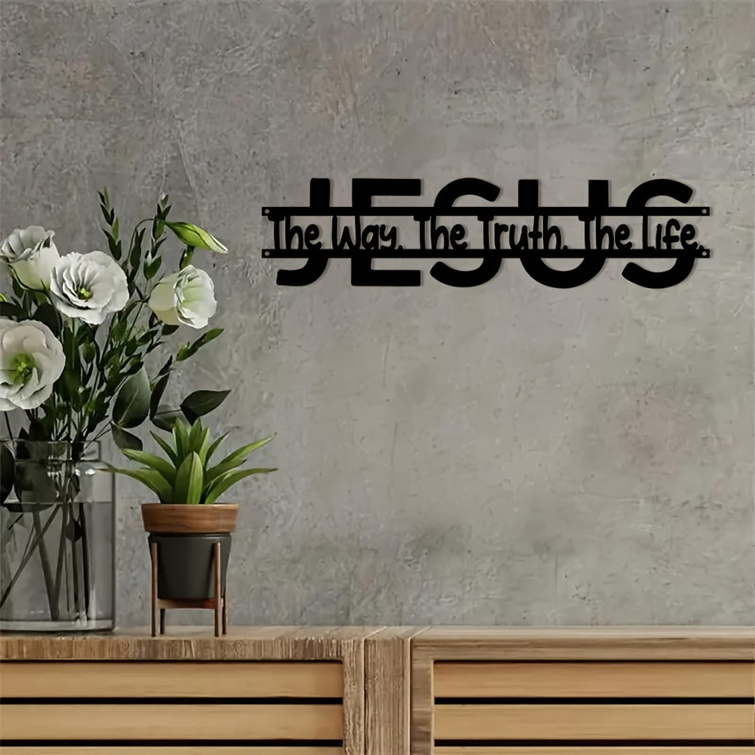 Christianartworkshop JESUS Der Weg Wahrheit Leben Metall-Wanddeko: Treue Führung & spirituelle Wahrheit - image 4