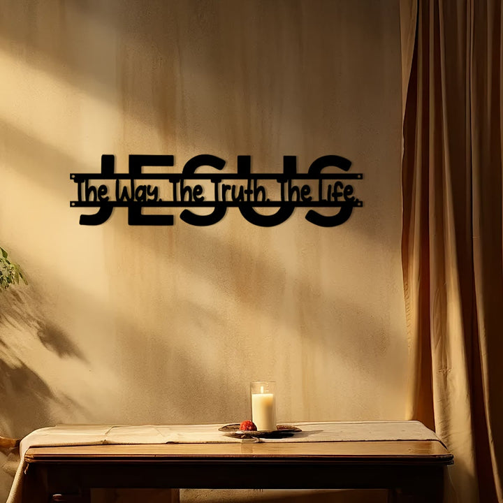 Christianartworkshop JESUS Der Weg Wahrheit Leben Metall-Wanddeko: Treue Führung & spirituelle Wahrheit - image 3