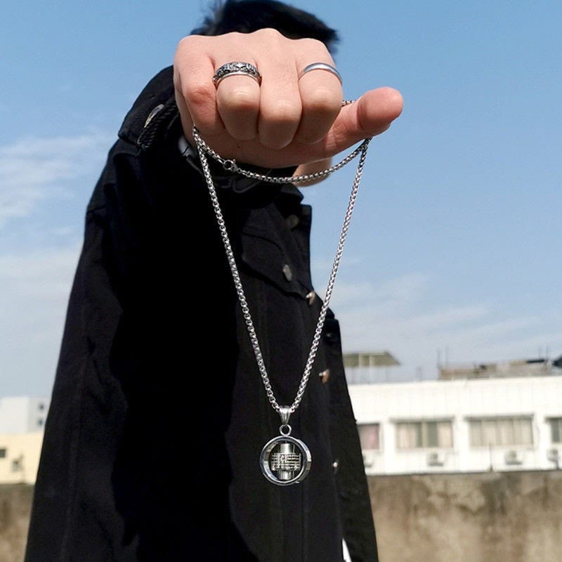 Christliche Kunstwerkstatt: Drehbare Kreuz-Halskette mit Bibelversen: Ständiger Begleiter im Glauben für den Träger - image 2