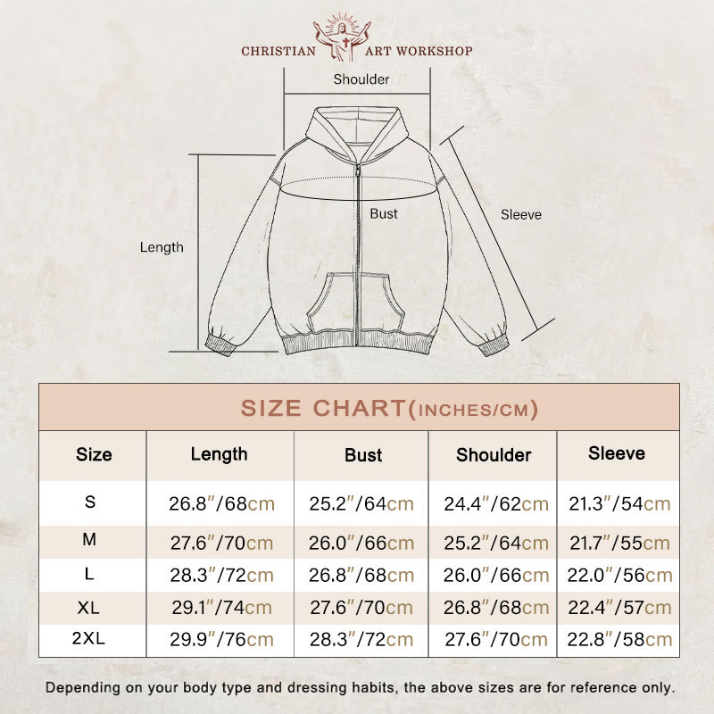 Christianartworkshop Kapuzenjacke „Child of God Identity“: Verschmelzung von Glaube und Streetstyle-Ausdruck - image 3