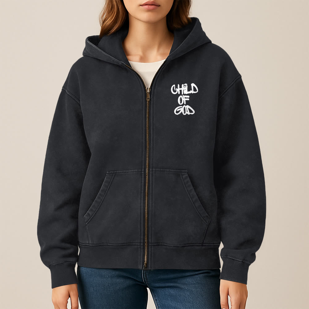 Christianartworkshop Kapuzenjacke „Kind Gottes“: Trostbotschaft aus Psalm 23 - image 12