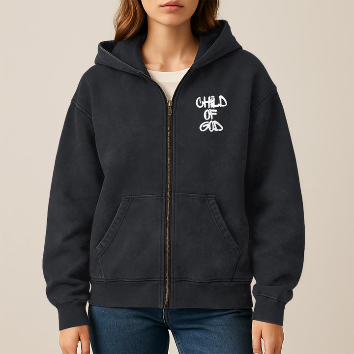 Christianartworkshop Kapuzenjacke „Kind Gottes“: Trostbotschaft aus Psalm 23 - image 12