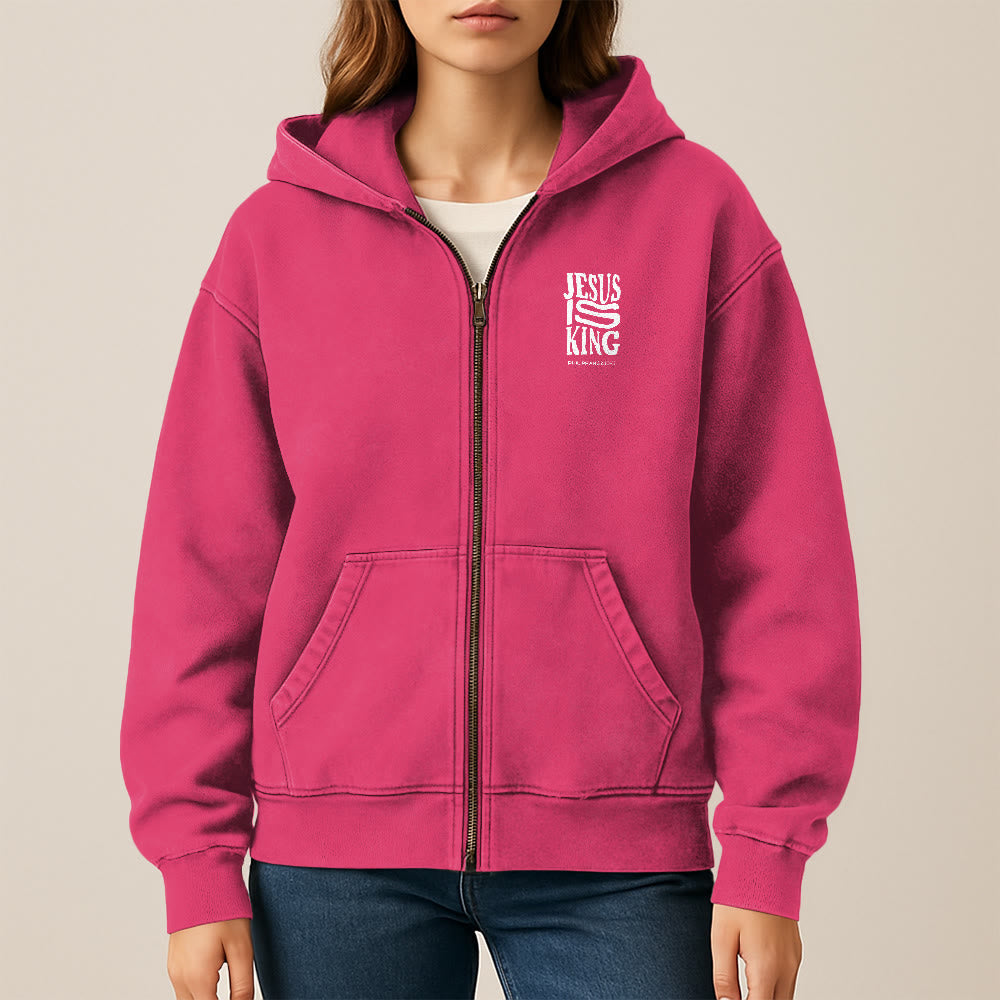 Christianartworkshop Kapuzenjacke „Jesus ist König“: Glaubensbekenntnis zu Philipper 2,10-11 - image 27