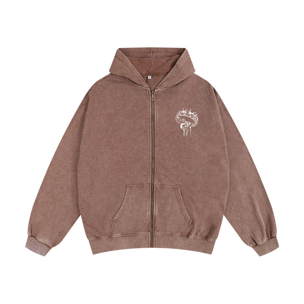 Christianartworkshop Kapuzenjacke „Jesus ist König“: Stilvoller Glaube mit Offenbarung 22,13 - image 20