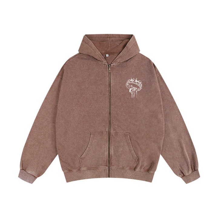 Christianartworkshop Kapuzenjacke „Jesus ist König“: Stilvoller Glaube mit Offenbarung 22,13 - image 20