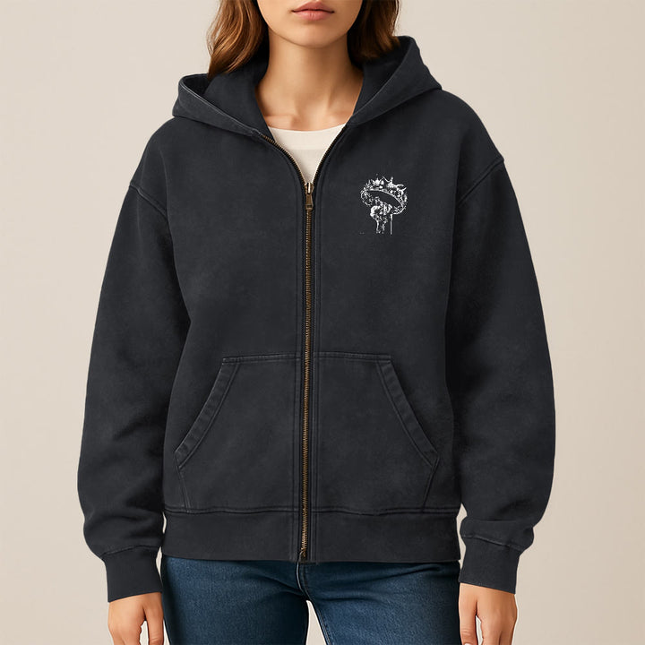 Christianartworkshop Kapuzenjacke „Jesus ist König“: Stilvoller Glaube mit Offenbarung 22,13 - image 15